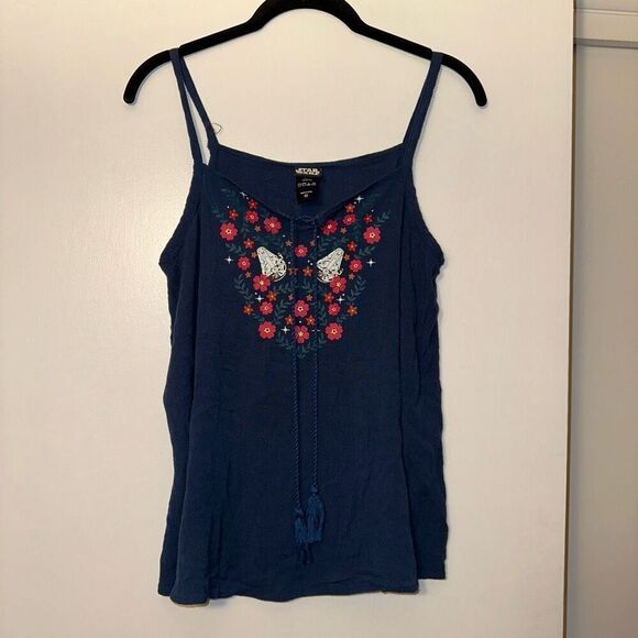 Star Wars | Her Universe Womens Blue Tank Top Size Medium STRAP FLAW - Picture 1 of 12